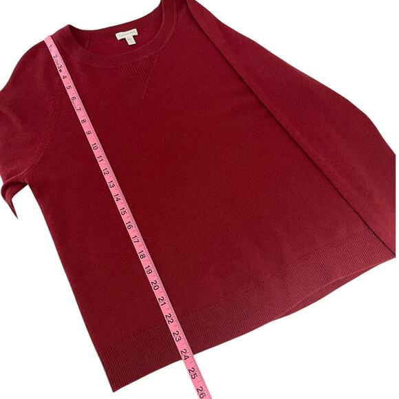 Garnet Hill 100% Cashmere Henley Sweater Minimalist Casual Women's Size Medium - Picture 10 of 13